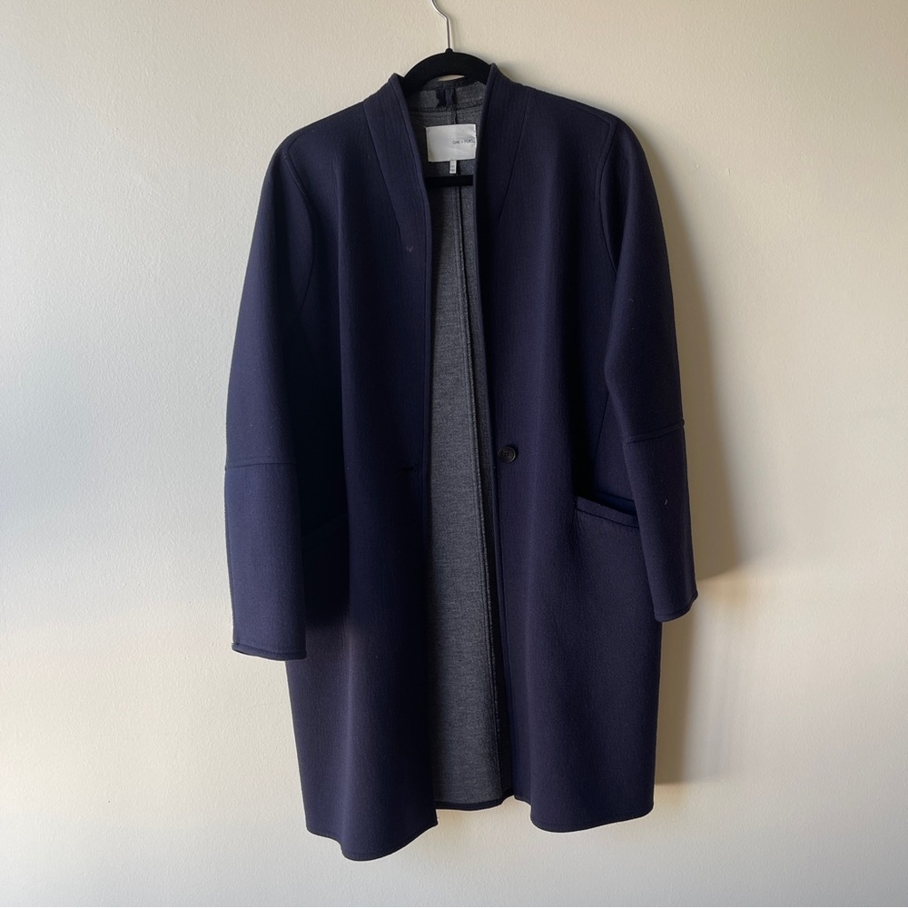 Oak + Fort Women's Navy Jacket One Size